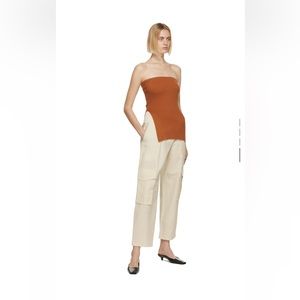 Ssense Drae off-white linen pocket trousers